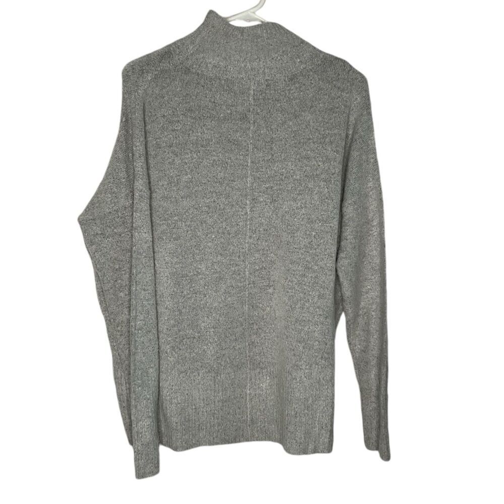 Elan Pullover Women's size M Softly Cowl Neck Oversized Heather Gray Sweater - Picture 8 of 8